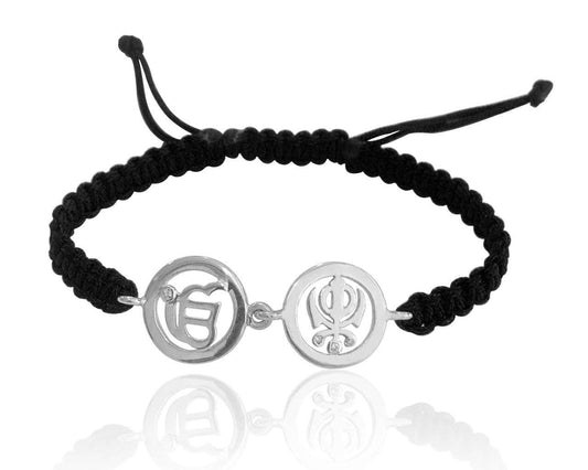 Ik Onkar & Khanda Silver Bracelet - Jewelslane