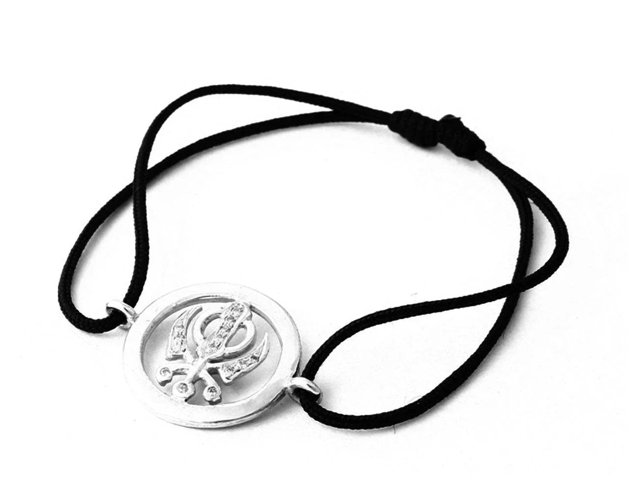 Khanda Inside Diamond Bracelet - Jewelslane