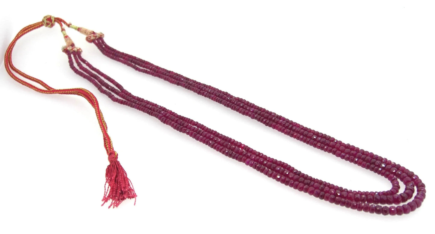 Ruby Beads Necklace - Jewelslane