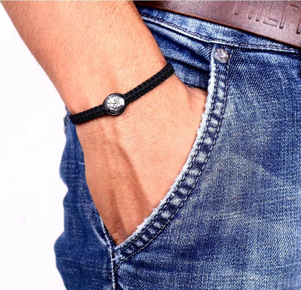 Ganesh Bracelet in Silver - Jewelslane