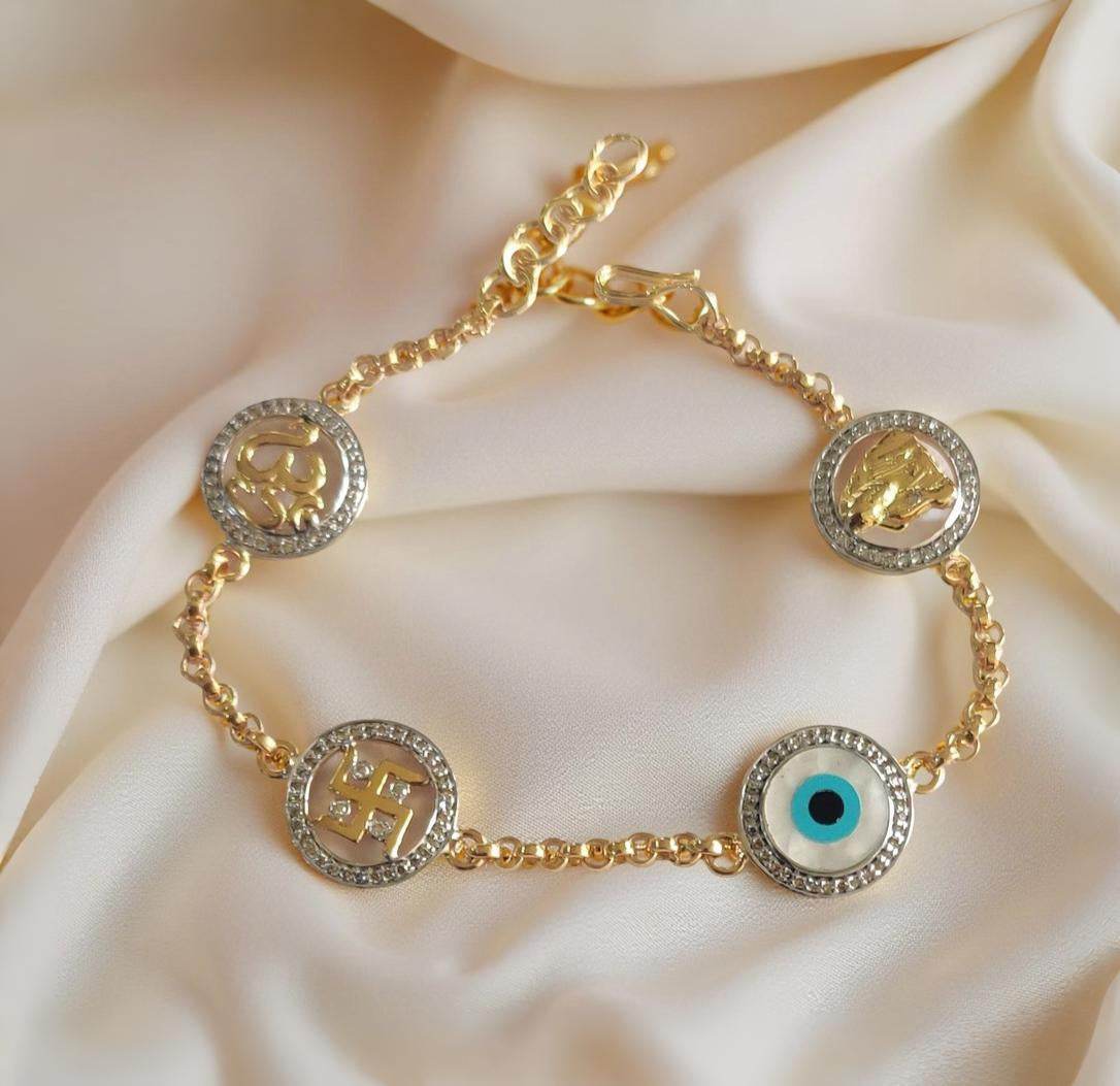 good_luck_evil_eye_bracelets_in_gold - Jewelslane