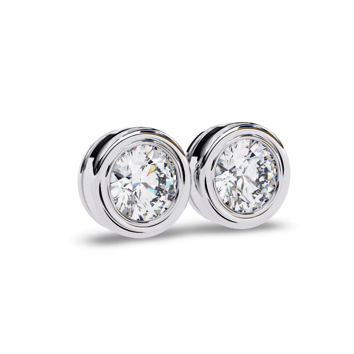 Hazel Lab Grown Diamond Earstud Earring In Gold - Jewelslane
