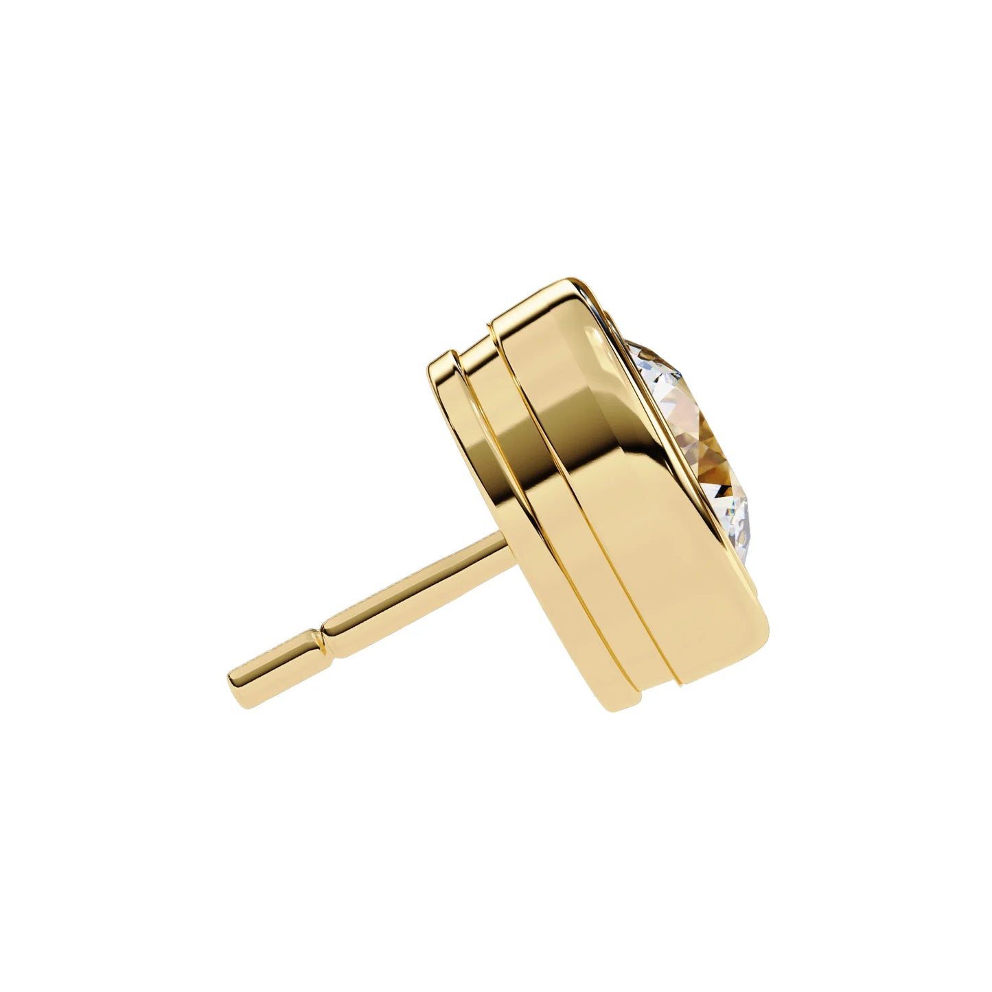 Hazel Lab Grown Diamond Earstud Earring In Gold - Jewelslane