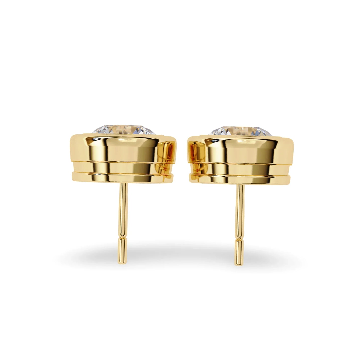 Hazel Lab Grown Diamond Earstud Earring In Gold - Jewelslane