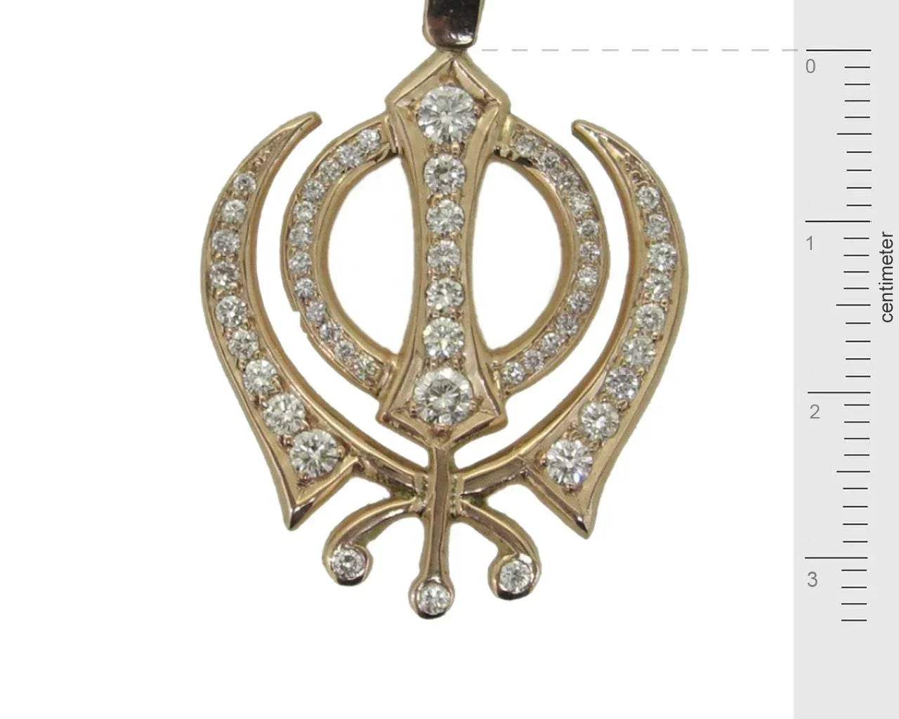 Khanda Pendant in Gold - Jewelslane