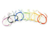 Om Bracelets in Chakra Colors with Diamond in Silver - Jewelslane