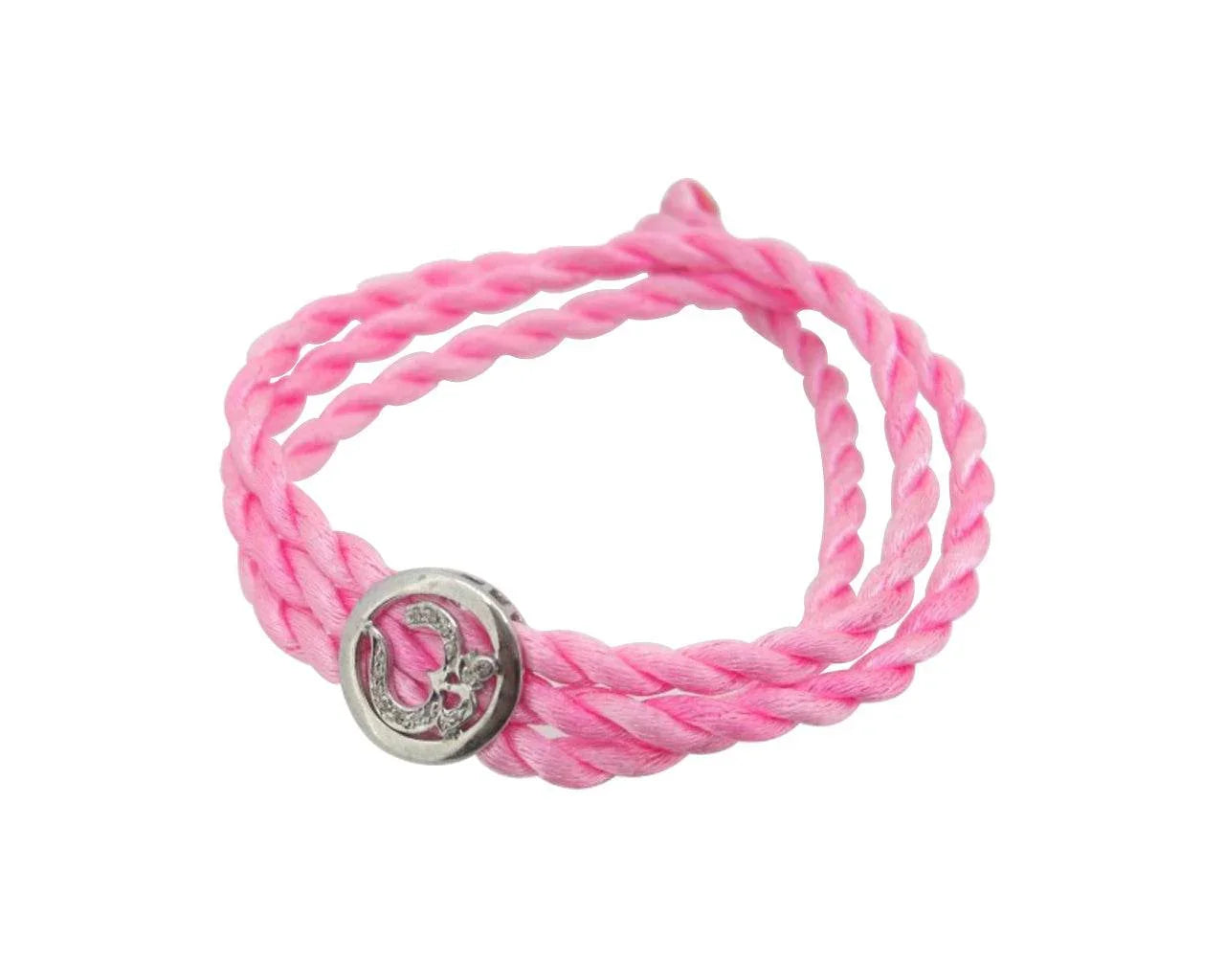 Aum Bracelet in Silver with Diamond - Jewelslane