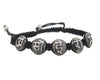 Om Sai Ram Mantra Bracelet in Silver with Diamond - Jewelslane