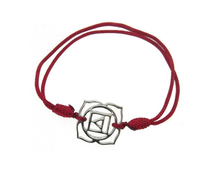 Root Chakra Bracelet in Silver - Jewelslane