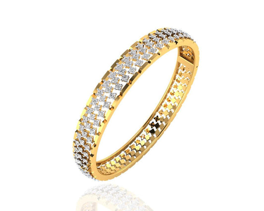 Pipa Diamond bangle in Gold - Jewelslane