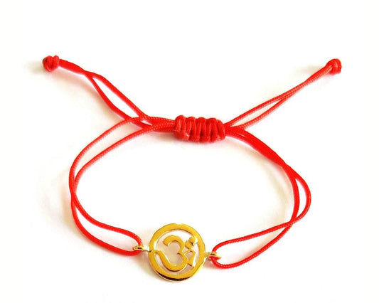 Gold plated auspicious Om Bracelet for Girls and Boys - Jewelslane