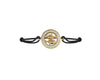 Pisces Bracelet in 14kt Gold with Diamonds On Size Adjustable Nylon Thread - Jewelslane