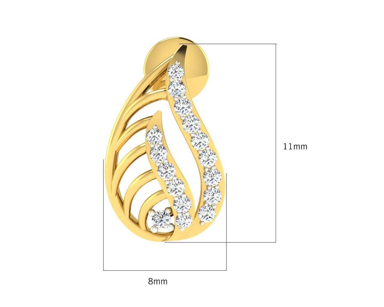 Leza Diamond Pendant & Earrings Set - Jewelslane