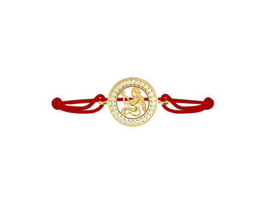 Virgo Bracelet In 14k Gold with 27 Sparkling Diamonds - Jewelslane