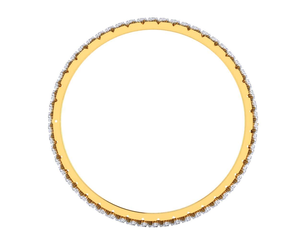 Pipa Diamond bangle in Gold - Jewelslane