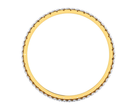 Pipa Diamond bangle in Gold - Jewelslane