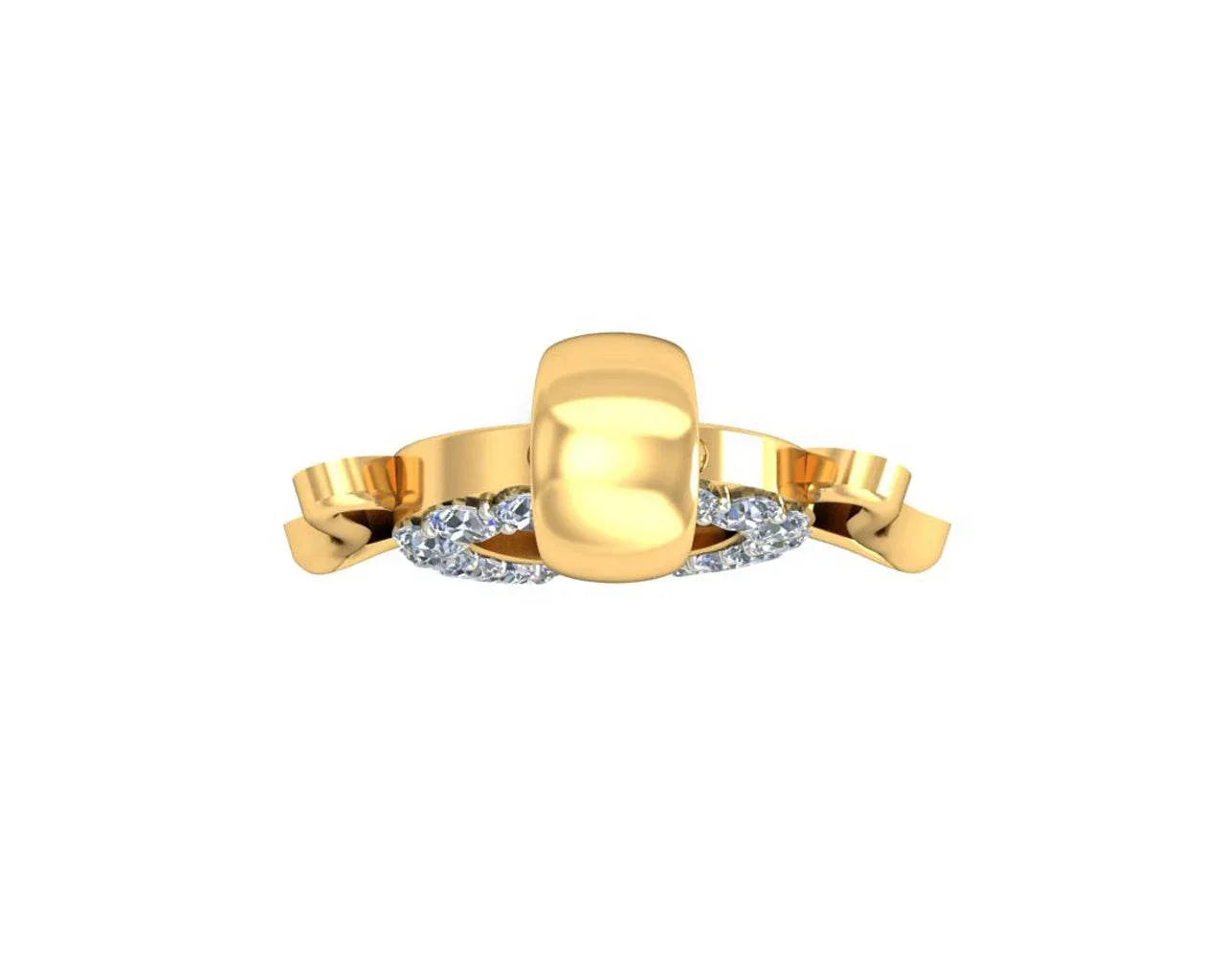 Auspicious Ganpati Gift Pendant in Gold with diamonds - Jewelslane