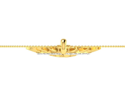 Om diamond pendant in Gold - Jewelslane
