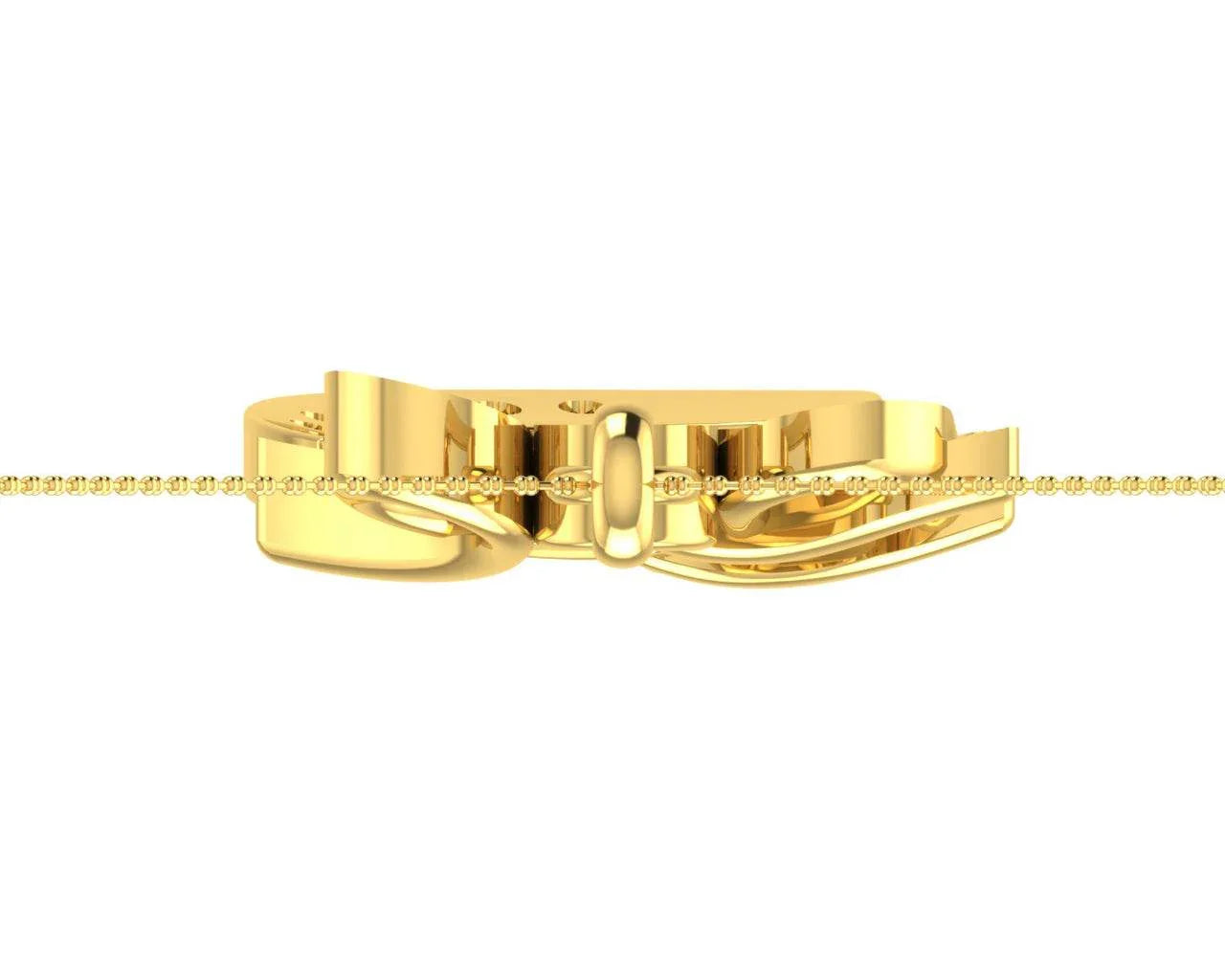 Propitious Shri Ram pendant in gold with diamonds - Jewelslane