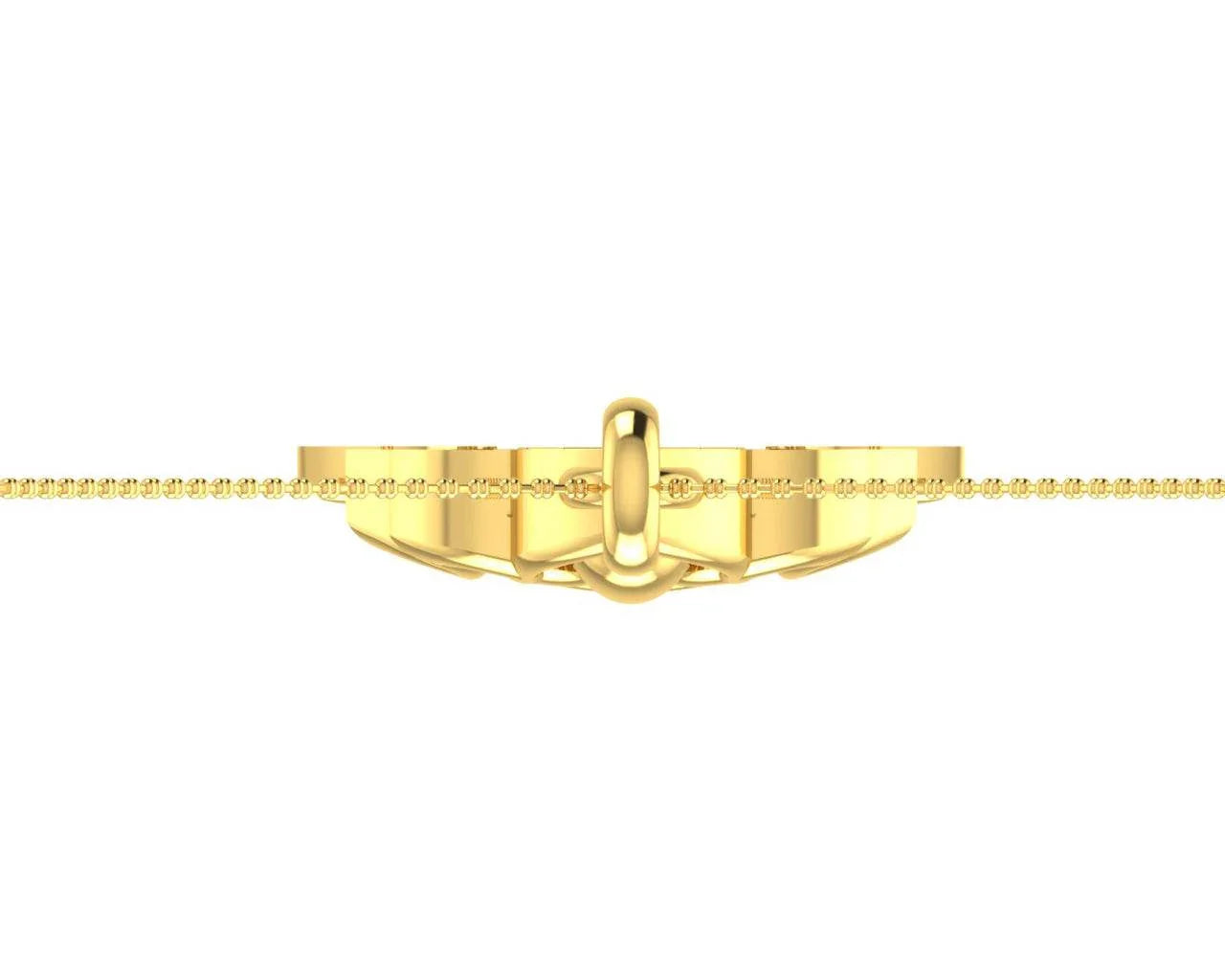 Auspicious Durga Pendant in Gold with diamonds - Jewelslane