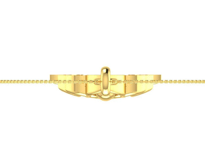 Auspicious Durga Pendant in Gold with diamonds - Jewelslane