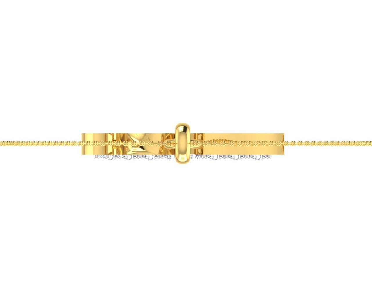 Gold Swastika Pendant with diamonds - Jewelslane