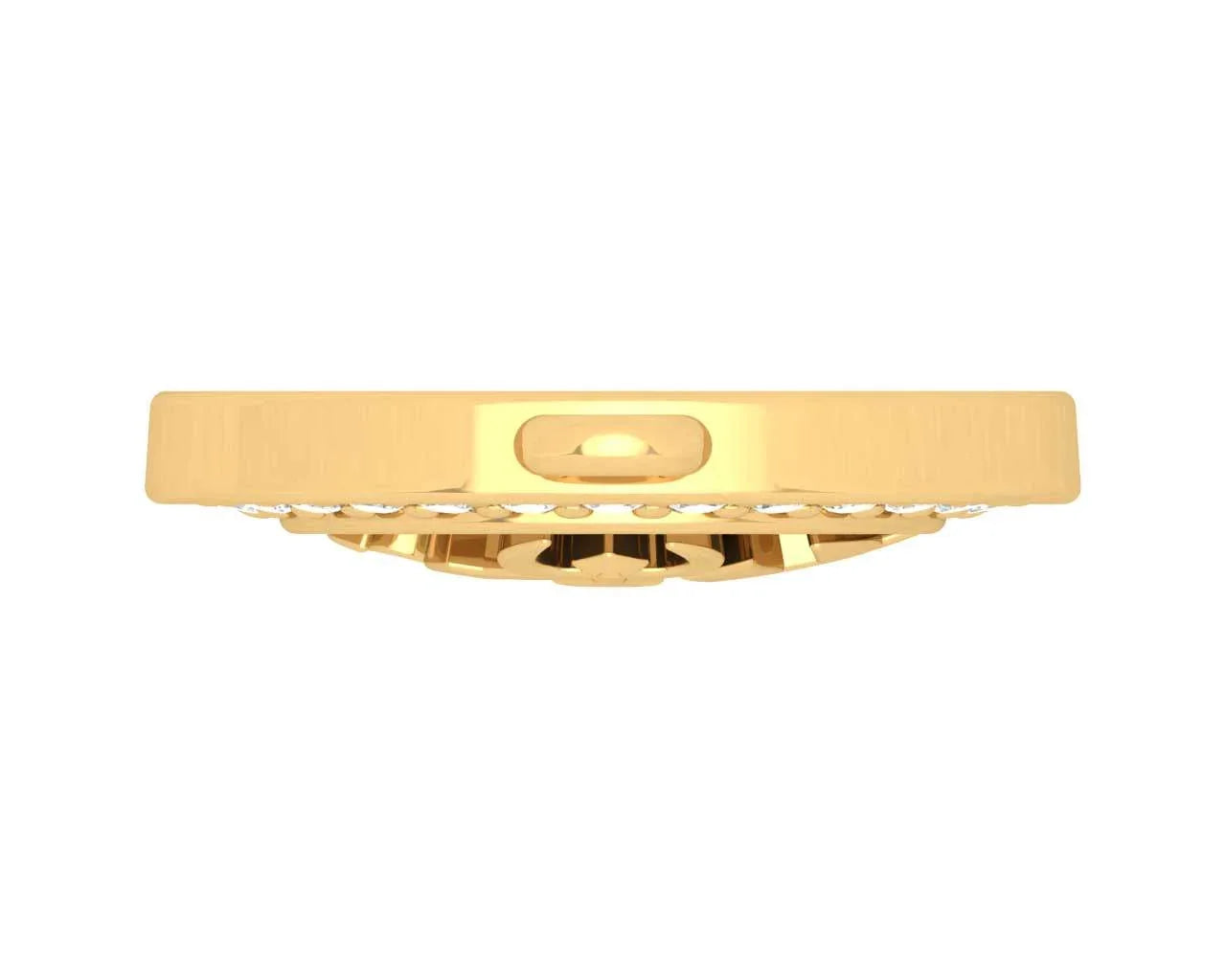 Allah 12mm charm in hallmarked Gold with round brilliant diamonds - Jewelslane