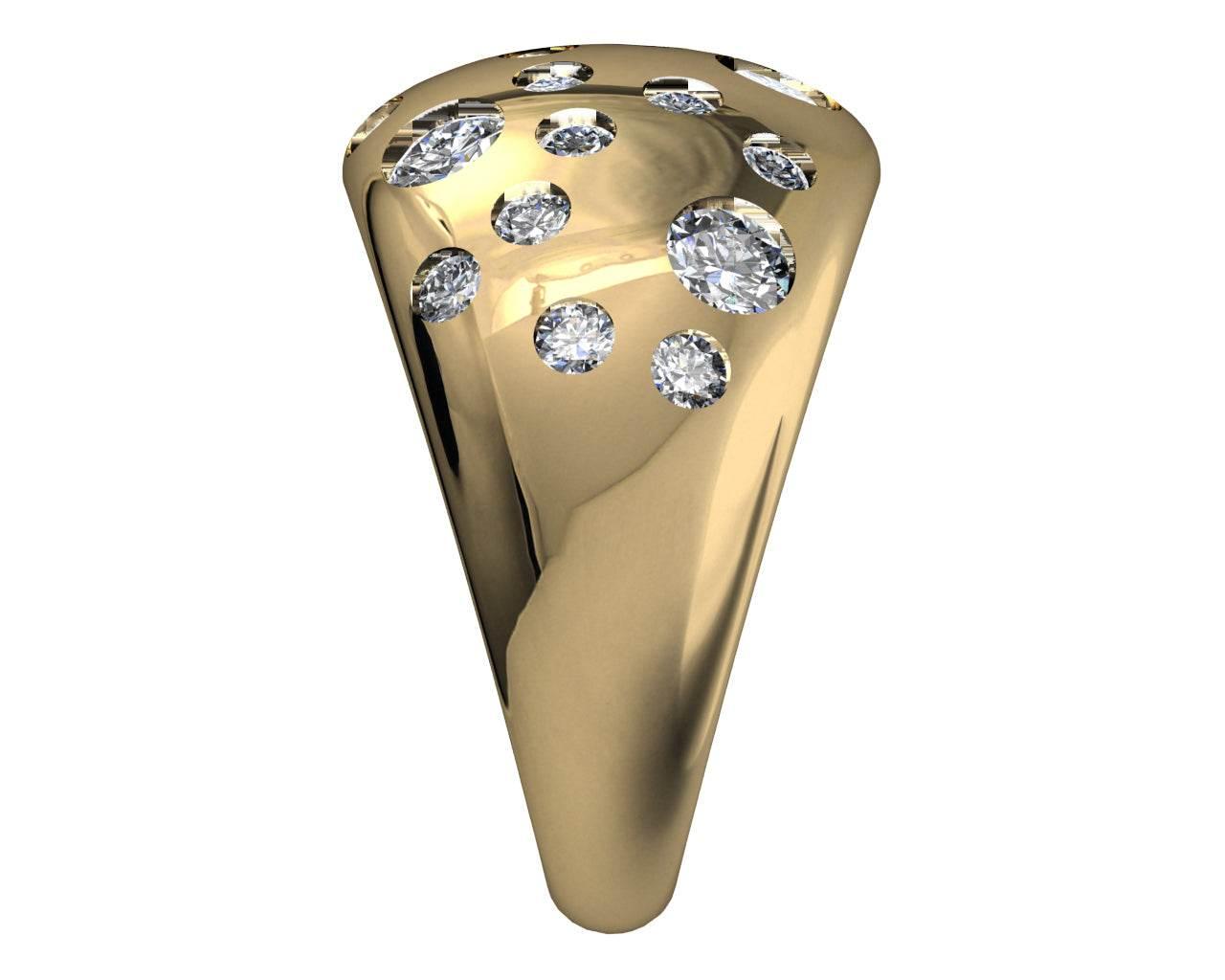 Verona Wide Dome Diamond Band - Jewelslane