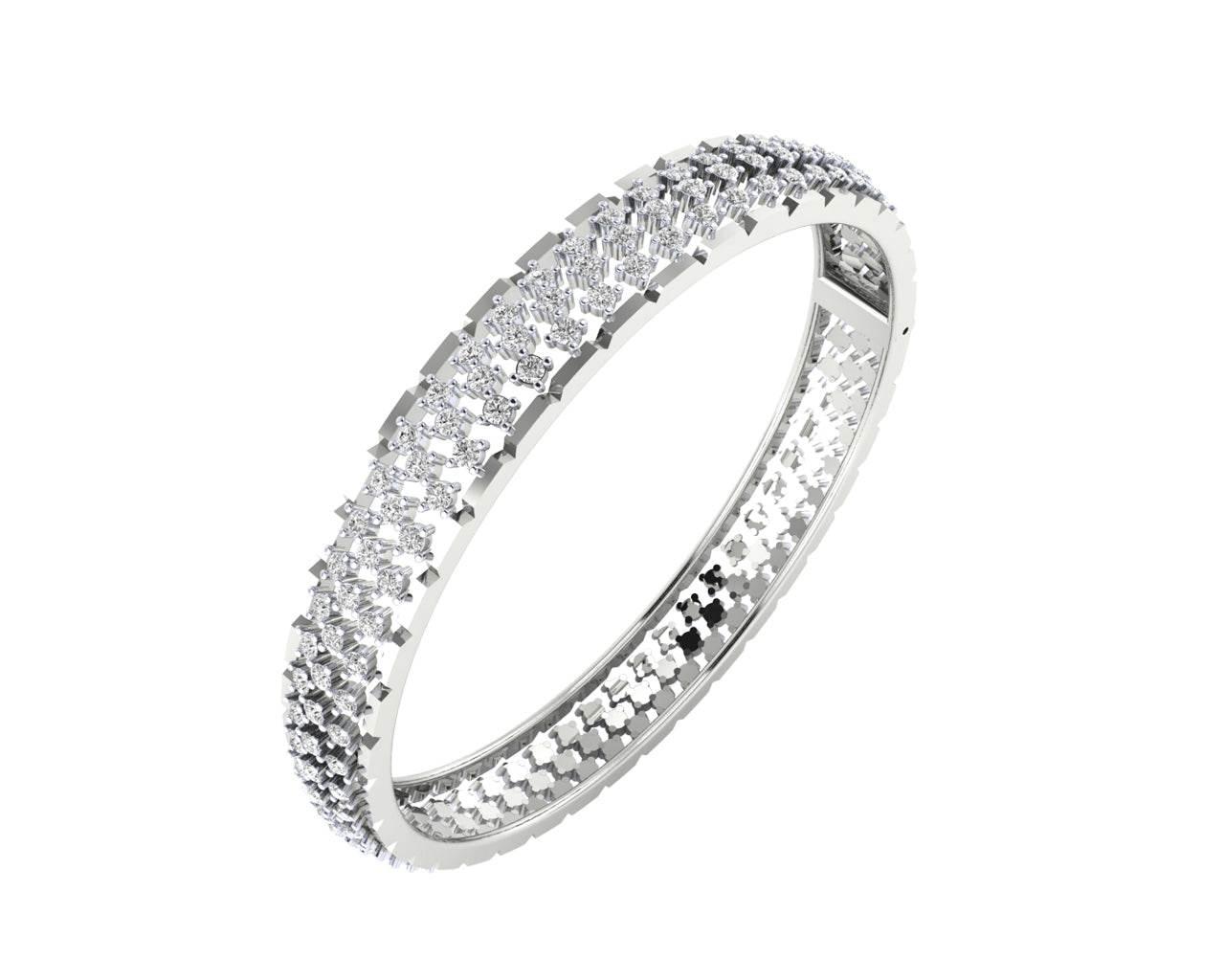 Pipa Diamond bangle in Gold - Jewelslane