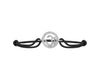 Om Border Diamond Bracelet in Silver 14mm - Jewelslane