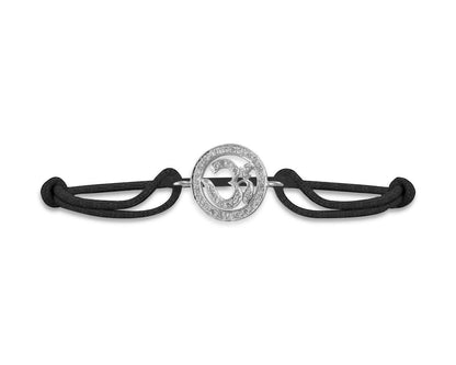 Om Bracelet in Silver with Forty-Two 0.24 Carats Diamonds - Jewelslane