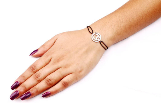 Aum Bracelet in Silver - Jewelslane