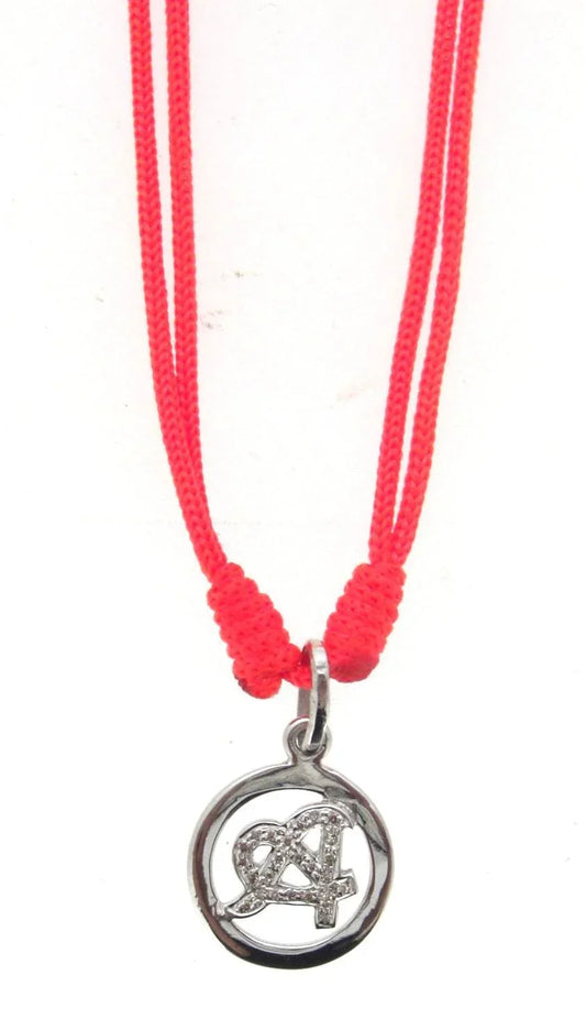 Alphabet Pendant in Silver & Diamond - Jewelslane
