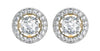 Alluring Diamond Solitaire Cluster Earring - Jewelslane