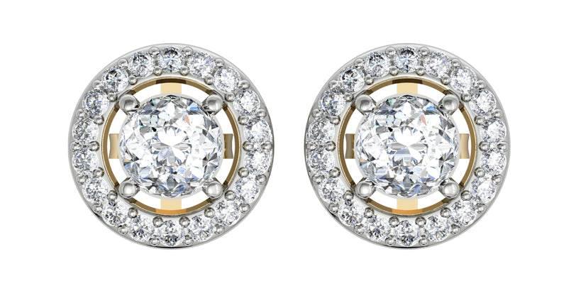 Alluring Diamond Solitaire Cluster Earring - Jewelslane