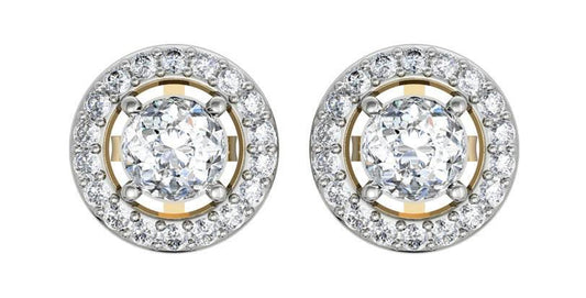 Alluring Diamond Solitaire Cluster Earring - Jewelslane