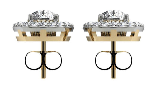 Alluring Diamond Solitaire Cluster Earring - Jewelslane