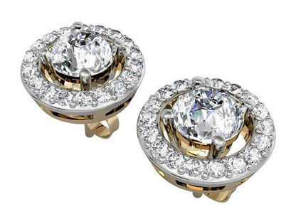 Alluring Diamond Solitaire Cluster Earring - Jewelslane