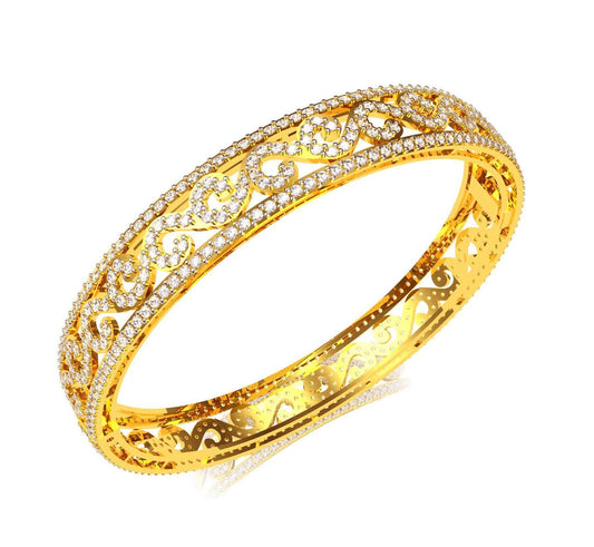 Alluring Diamond Bangle Pair - Jewelslane