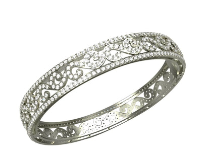 Alluring Diamond Bangle Pair - Jewelslane