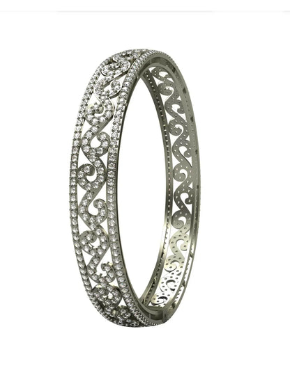 Alluring Diamond Bangle Pair - Jewelslane