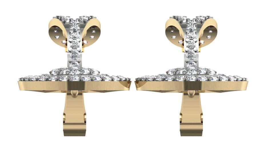 Alluring Diamond Dangledrop earrings - Jewelslane