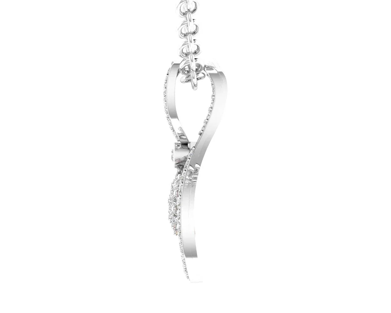 Ame diamond pendant in gold - Jewelslane