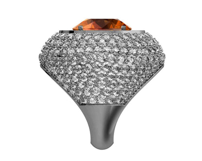 Amira Citrine & Diamond Cocktail Ring - Jewelslane