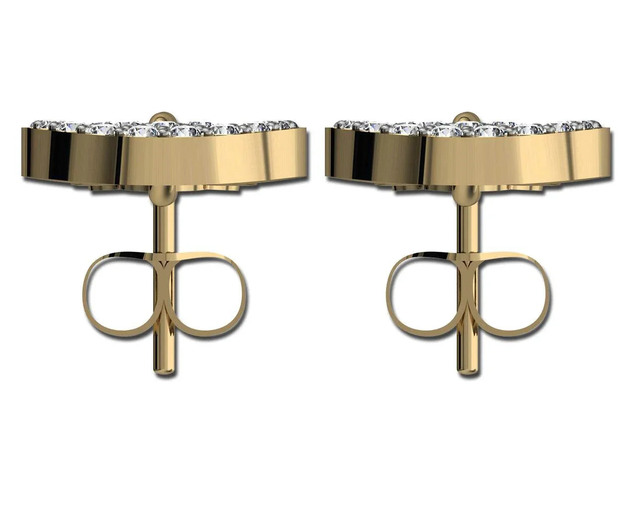 Angel Heart Diamond Earrings - Jewelslane