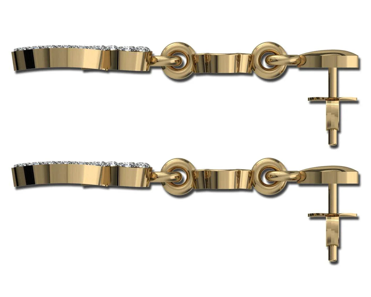 Angel Heart Diamond Earrings - Jewelslane