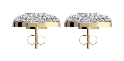 Attractive Slender Pearl & Diamond Earrings - Jewelslane