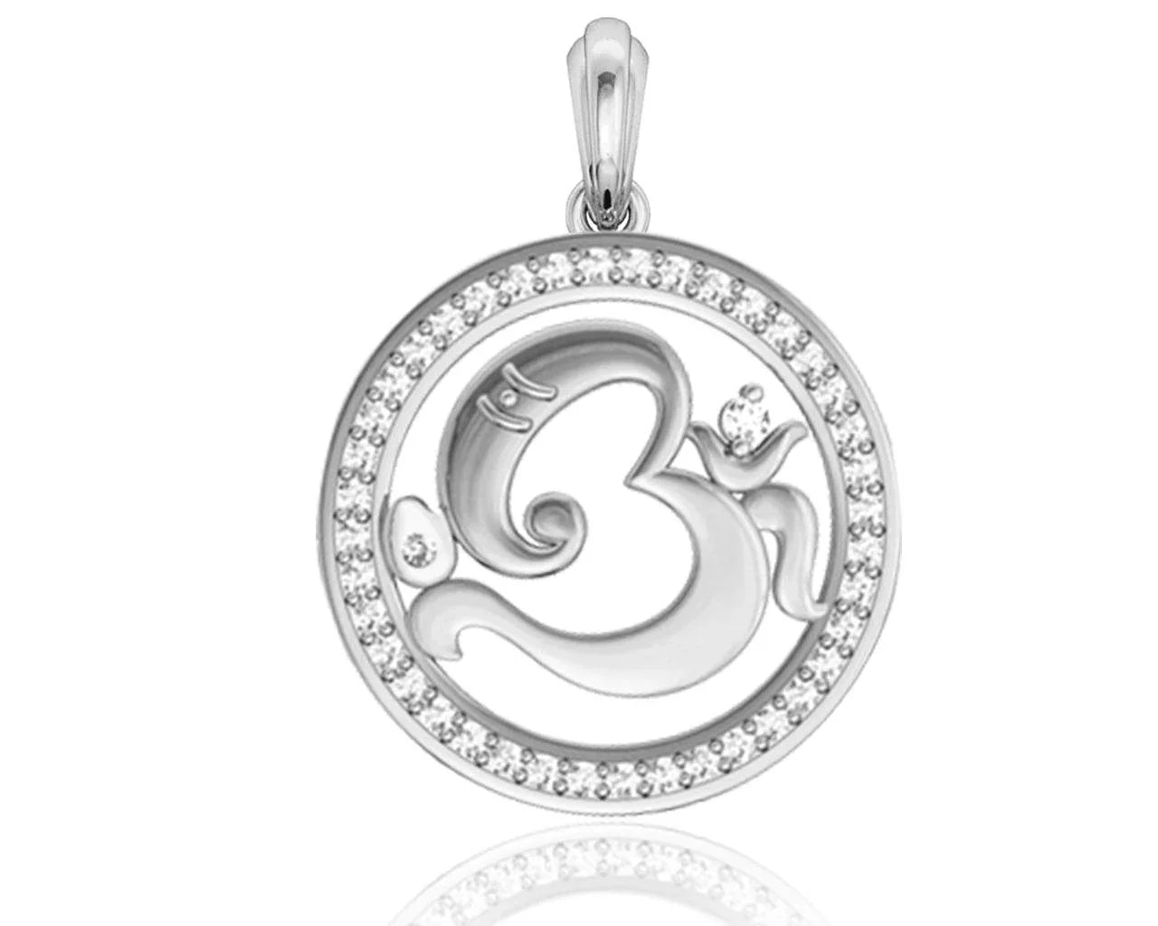 Aum Ganesh Gold Pendant - Jewelslane