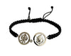 Auspicious Khanda & Ganesh Bracelet in silver with diamonds - Jewelslane