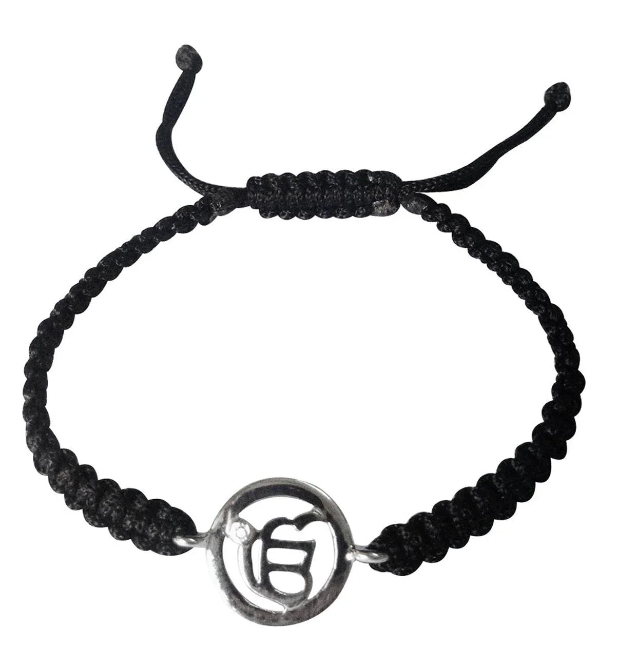 Auspicious Ik Onkaar Bracelet in Silver with Diamond – Spiritual jewellery symbol of positivity and faith, designer bracelet by JewelsLane